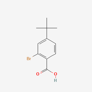 2-Bromo-4-(tert-butyl)benzoic acid chemical structure (CAS 6332-96-3)