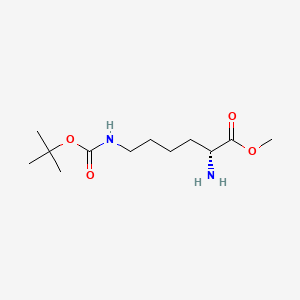 (R)-Methyl 2-amino-6-((tert-butoxycarbonyl)amino)hexanoate chemical structure (CAS 63328-49-4)