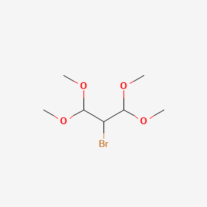 2-Bromo-1,1,3,3-tetramethoxypropane chemical structure (CAS 63331-67-9)