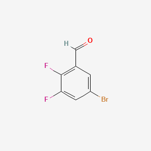 5-Bromo-2,3-difluorobenzaldehyde chemical structure (CAS 633327-22-7)