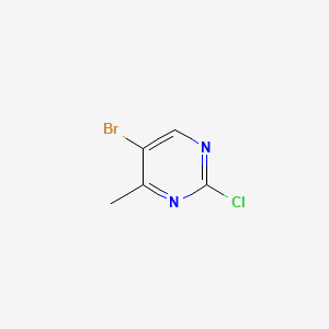 5-Bromo-2-chloro-4-methylpyrimidine chemical structure (CAS 633328-95-7)