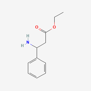 Ethyl 3-amino-3-phenylpropanoate chemical structure (CAS 6335-76-8)