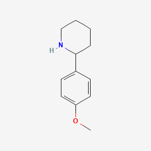 2-(4-Methoxyphenyl)Piperidine chemical structure (CAS 63359-20-6)
