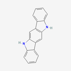5,11-Dihydroindolo[3,2-b]carbazole chemical structure (CAS 6336-32-9)