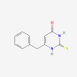 6-Benzyl-2-thioxo-2,3-dihydropyrimidin-4(1H)-one chemical structure (CAS 6336-50-1)