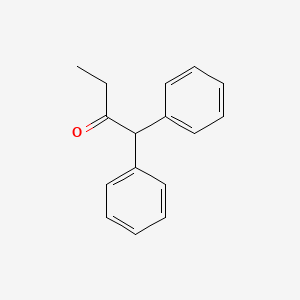 1,1-Diphenylbutan-2-one chemical structure (CAS 6336-52-3)
