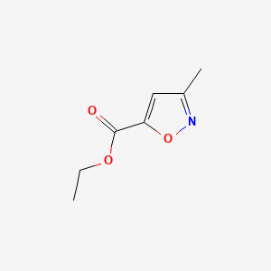 Ethyl 3-methylisoxazole-5-carboxylate chemical structure (CAS 63366-79-0)