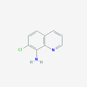 7-Chloroquinolin-8-amine chemical structure (CAS 6338-98-3)