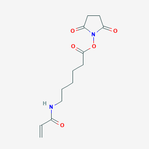 2,5-Dioxopyrrolidin-1-yl 6-acrylamidohexanoate chemical structure (CAS 63392-86-9)
