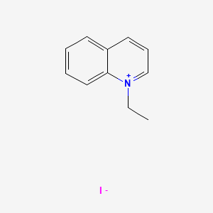 1-Ethylquinolin-1-ium iodide chemical structure (CAS 634-35-5)