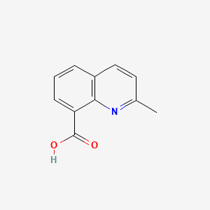 2-Methylquinoline-8-carboxylic acid chemical structure (CAS 634-37-7)