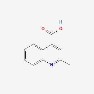 2-Methylquinoline-4-carboxylic acid chemical structure (CAS 634-38-8)