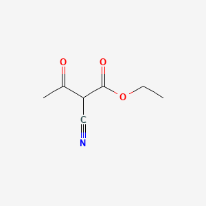 Ethyl2-acetylcyanoacetate chemical structure (CAS 634-55-9)