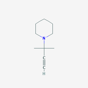 1-(2-Methylbut-3-yn-2-yl)piperidine chemical structure (CAS 6340-49-4)