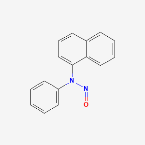 N-(Naphthalen-1-yl)-N-phenylnitrous amide chemical structure (CAS 6341-40-8)