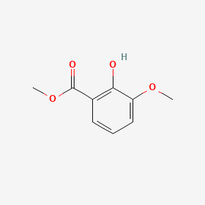 Methyl 2-hydroxy-3-methoxybenzoate chemical structure (CAS 6342-70-7)