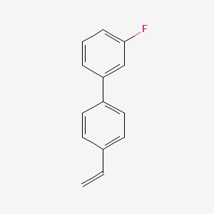 3-Fluoro-4'-vinyl-1,1'-biphenyl chemical structure (CAS 63444-52-0)