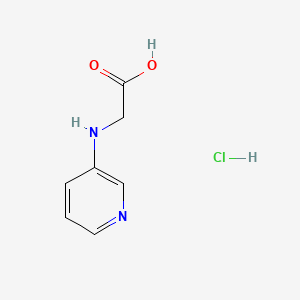 2-(Pyridin-3-ylamino)acetic acid hydrochloride chemical structure (CAS 6345-28-4)