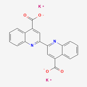Potassium [2,2'-biquinoline]-4,4'-dicarboxylate chemical structure (CAS 63451-34-3)