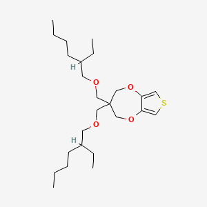 3,3-Bis(((2-ethylhexyl)oxy)methyl)-3,4-dihydro-2H-thieno[3,4-b][1,4]dioxepine chemical structure (CAS 634591-75-6)