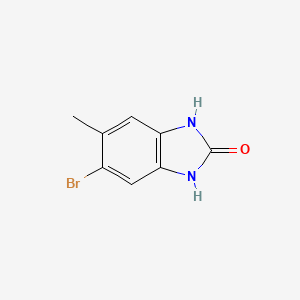 5-Bromo-6-methyl-1,3-dihydro-2H-benzo[d]imidazol-2-one chemical structure (CAS 634602-92-9)