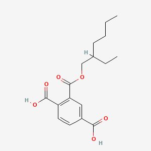 2-(((2-Ethylhexyl)oxy)carbonyl)terephthalic acid chemical structure (CAS 63468-08-6)