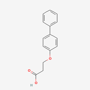 3-(4-Phenylphenoxy)propanoic acid chemical structure (CAS 63472-21-9)