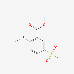 Methyl 2-methoxy-5-(methylsulfonyl)benzoate chemical structure (CAS 63484-12-8)