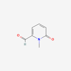 1-Methyl-6-oxo-1,6-dihydropyridine-2-carbaldehyde chemical structure (CAS 63486-86-2)