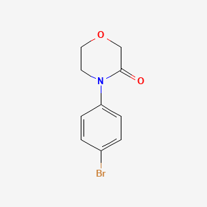 4-(4-Bromophenyl)-3-morpholinone chemical structure (CAS 634905-12-7)