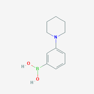 (3-(Piperidin-1-yl)phenyl)boronic acid chemical structure (CAS 634905-21-8)