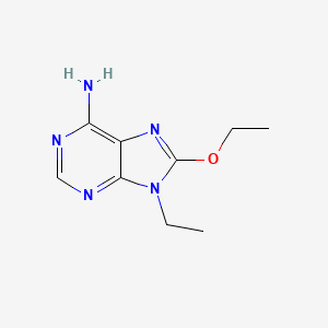 8-Ethoxy-9-ethyl-9H-purin-6-amine chemical structure (CAS 634924-89-3)