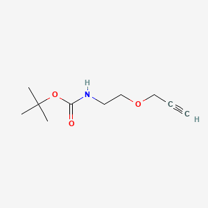 tert-Butyl (2-(prop-2-yn-1-yloxy)ethyl)carbamate chemical structure (CAS 634926-63-9)