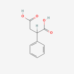 Phenylsuccinic acid chemical structure (CAS 635-51-8)