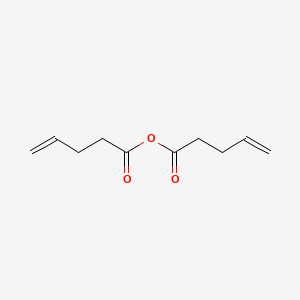 Pent-4-enoic anhydride chemical structure (CAS 63521-92-6)
