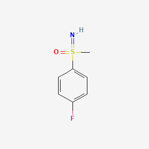 (4-Fluorophenyl)(imino)(methyl)-l6-sulfanone chemical structure (CAS 635311-89-6)