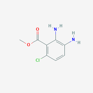Methyl 2,3-diamino-6-chlorobenzoate chemical structure (CAS 635317-47-4)