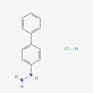 [1,1'-Biphenyl]-4-ylhydrazine hydrochloride chemical structure (CAS 63543-02-2)