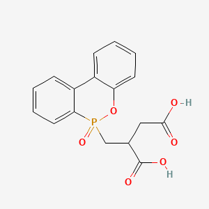 (6H-Dibenz[c,e][1,2]oxaphosphorin-6-ylmethyl)-p-oxide-butanedioic acid chemical structure (CAS 63562-33-4)