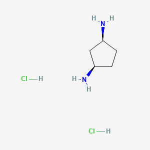 cis-Cyclopentane-1,3-diamine dihydrochloride chemical structure (CAS 63591-57-1)