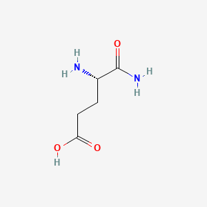 (S)-4,5-Diamino-5-oxopentanoic acid chemical structure (CAS 636-65-7)