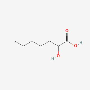 2-Hydroxyheptanoic acid chemical structure (CAS 636-69-1)