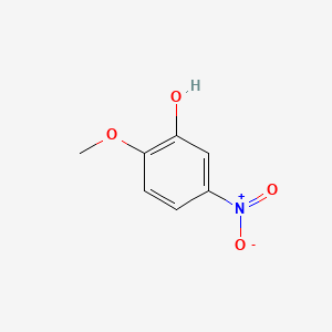 2-Methoxy-5-nitrophenol chemical structure (CAS 636-93-1)