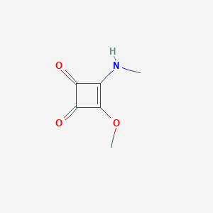 3-Methoxy-4-(methylamino)cyclobut-3-ene-1,2-dione chemical structure (CAS 63649-29-6)