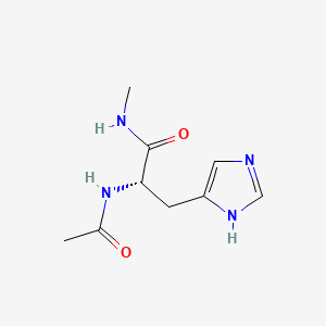(S)-2-Acetamido-3-(1H-imidazol-4-yl)-N-methylpropanamide chemical structure (CAS 6367-11-9)