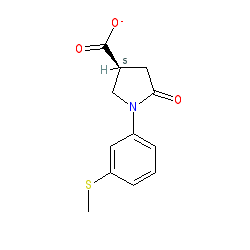 1-(3-(Methylthio)phenyl)-5-oxopyrrolidine-3-carboxylic acid chemical structure (CAS 63674-52-2)