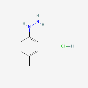 p-Tolylhydrazine hydrochloride chemical structure (CAS 637-60-5)