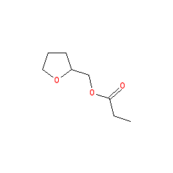 (Tetrahydrofuran-2-yl)methyl propionate chemical structure (CAS 637-65-0)