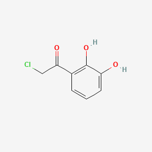 2-Chloro-1-(2,3-dihydroxyphenyl)ethanone chemical structure (CAS 63704-55-2)
