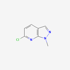 6-Chloro-1-methylpyrazolo[5,4-b]pyridine chemical structure (CAS 63725-52-0)